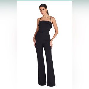NADINE MERABI Sabrina Black Jumpsuit